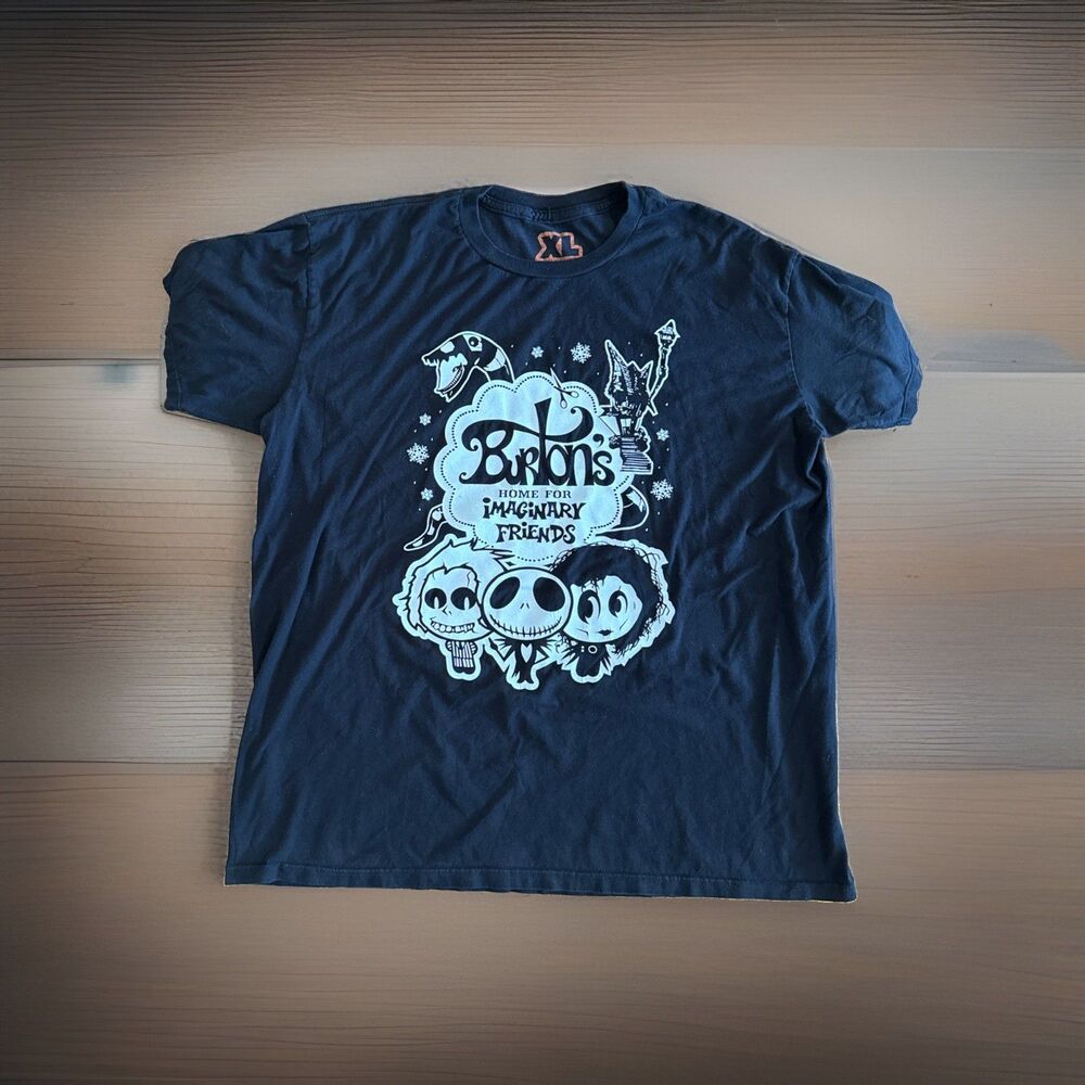 Burton’s Home For Imaginary Friends Tshirt Size XL Black Good Used Condition